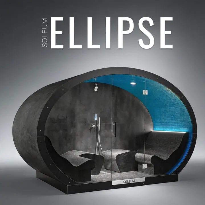Luxury steam bath ELLIPSE 1 Premium Dampfbad SOLEUM ELLIPSE