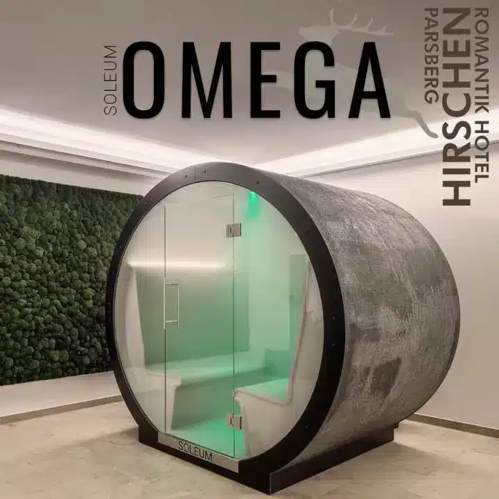 Outdoor SPA Sea Climate Chamber and Heated Loungers 30 SOLEUM OMEGA Hirschen Hotel Parsberg Deutschland