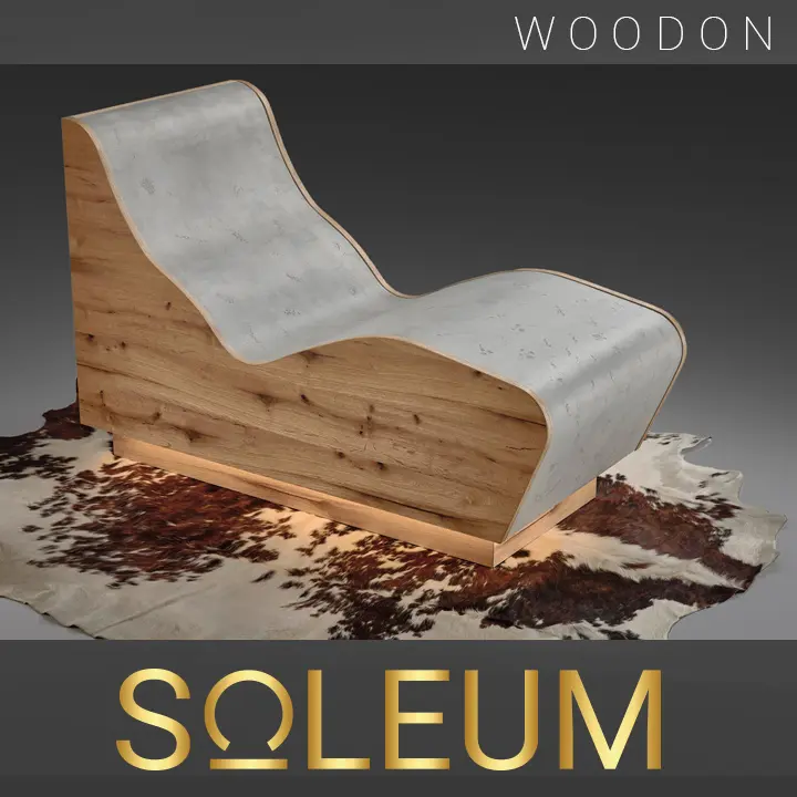 Heated infrared lounger WOODON 10 Heated Lounger WOODON from SOLEUM Austria