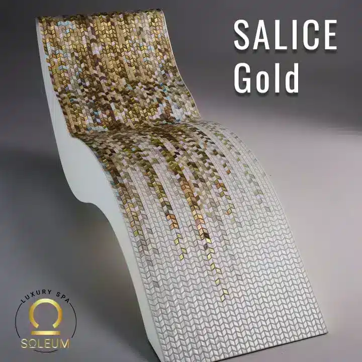 SICIS Design heated lounger SALICE GOLD 6 SICIS-Heated-Design-Lounger-by SOLEUM with SALICE GOLD