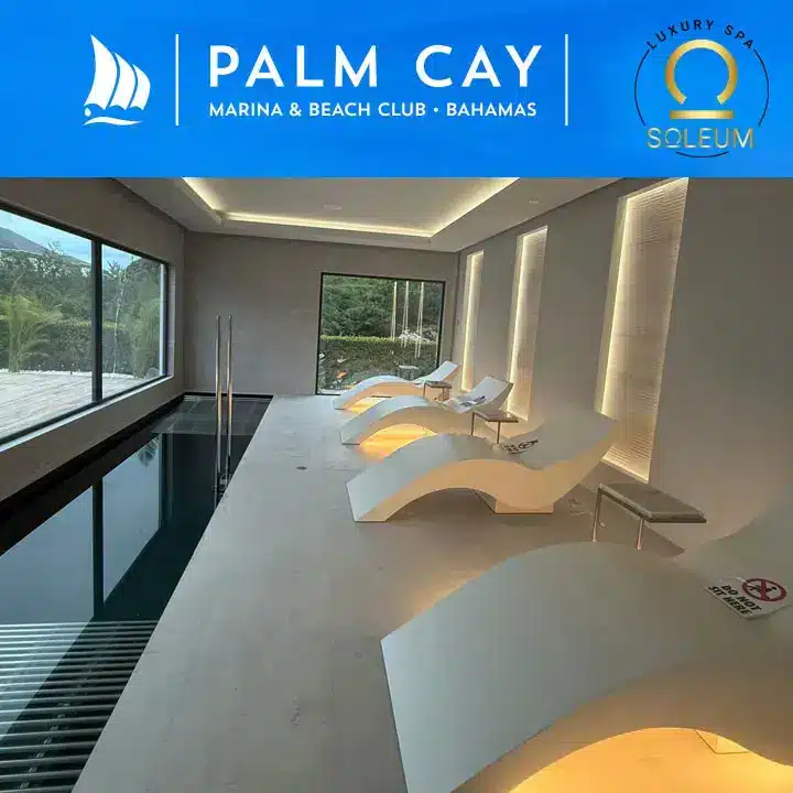 Heated Loungers Spa: SOLEUM Equips Palm Cay Bahamas 17 Palm Cay Bahamas: Heated Loungers from SOLEUM AUSTRIA in the SPA Area